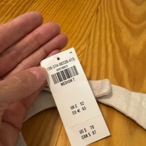 Abercrombie & Fitch A&F High Neck Linen Blend Cutout Back Mini Dress NWT Beige - Picture 7 of 14